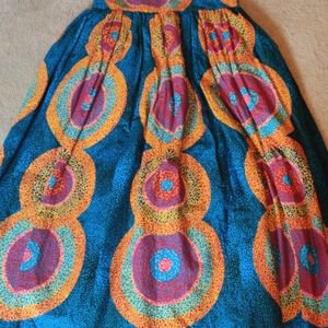 African Print Maxi Skirt